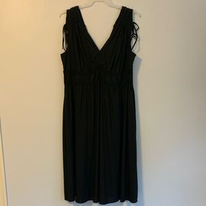 Time and Tru Black Midi Dress